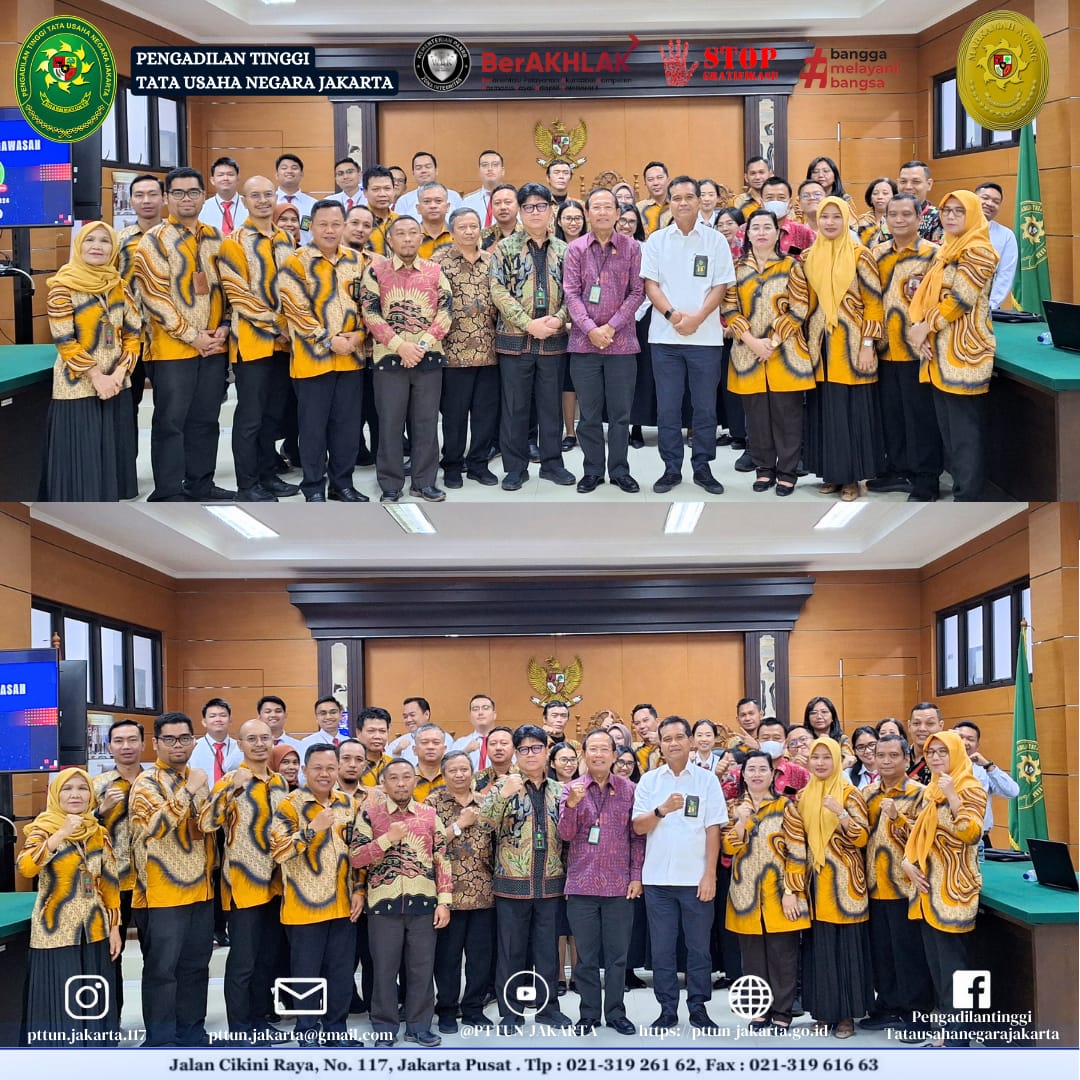 PEMBINAAN DAN PENGAWASAN OLEH PENGADILAN TINGGI TATA USAHA NEGARA JAKARTA TERHADAP PENGADILAN TATA USAHA NEGARA SERANG