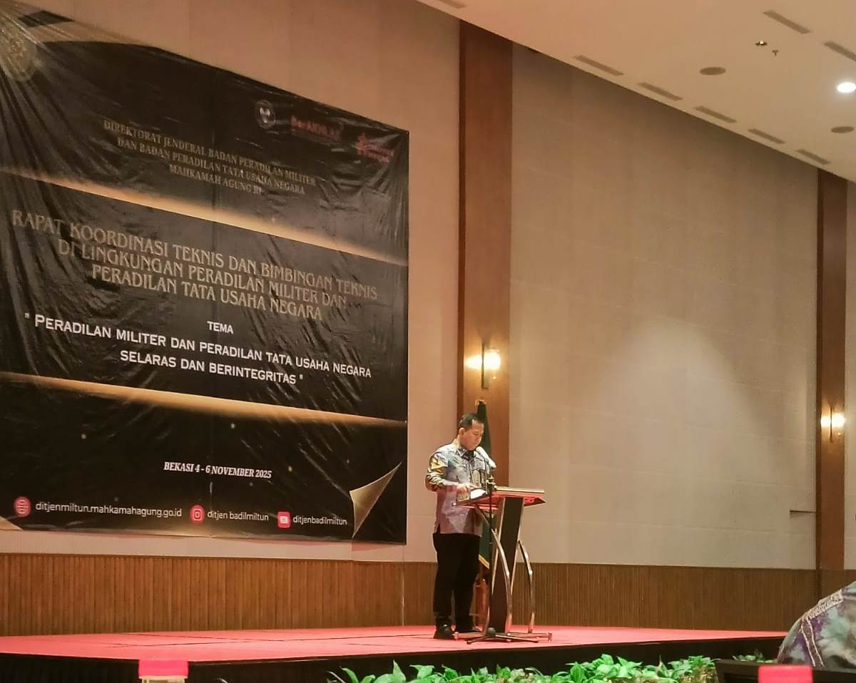 PTTUN Jakarta Hadiri Rakornis Ditjen Badimiltun Tahun 2025